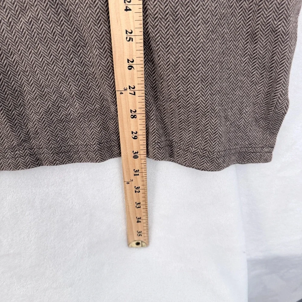 Polo Ralph Lauren Polo Shirt Mens 2XLT Tall Brown Herringbone Pony Pullover